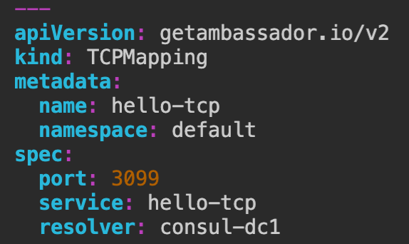 Consul resolver bugfix with TCPMappings